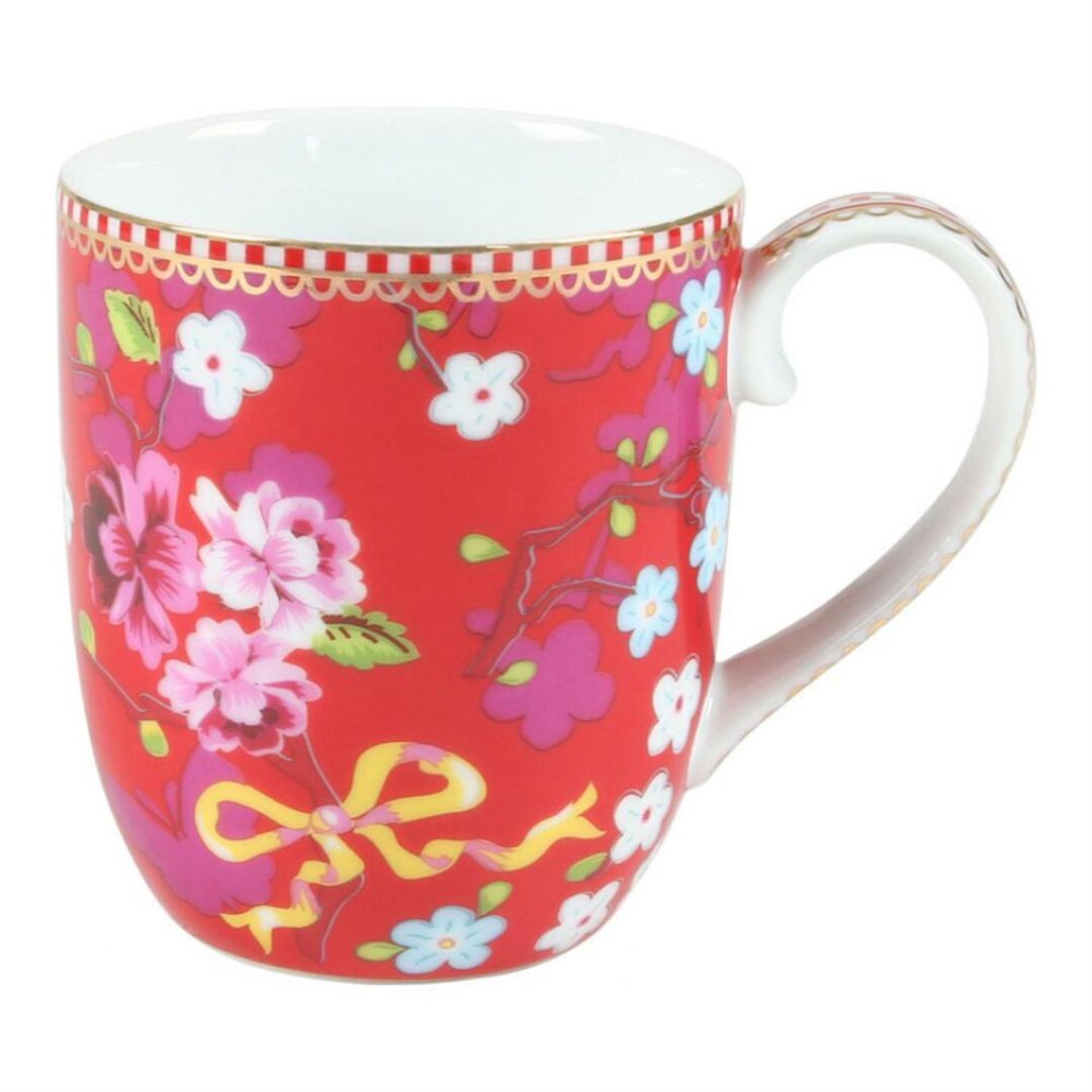 Κούπα Chinese Rose Floral 145ml πορσελάνινη ροζ Pip Studio 51002010