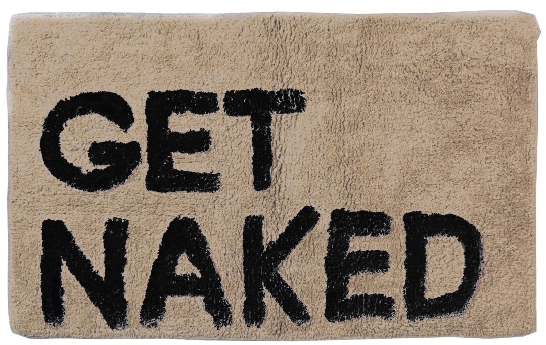 Πατάκι/ταπέτο μπάνιου Get Naked βαμβακερό μπεζ 50x80cm Estia 02-4323